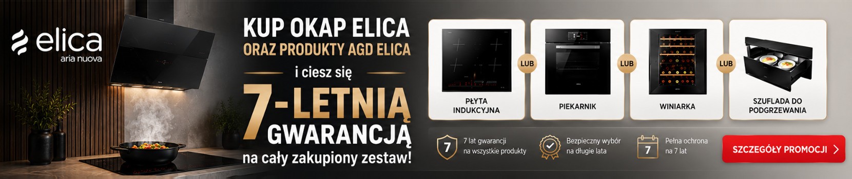 ELICA AGD 7 LAT GWARANCJI
